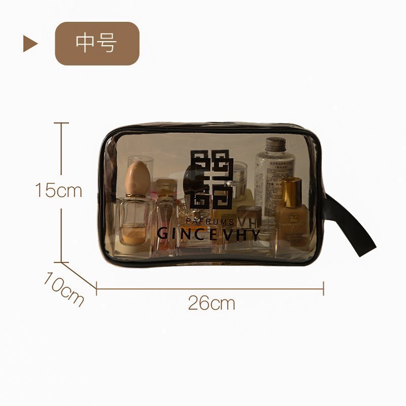 家柏饰(CORATED)网红化妆包ins风火小便携女旅行大容量洗漱包品收纳袋透明防水高清大图