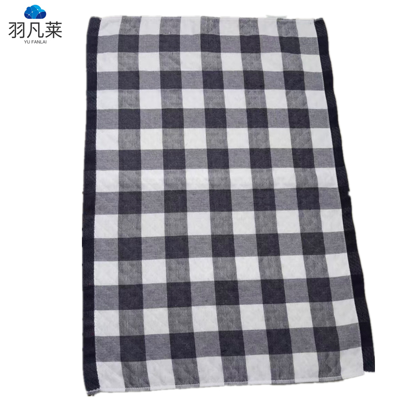 羽凡莱 方格格枕巾 52*76cm 块
