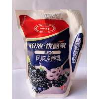 三元爱克林黑加仑果肉酸牛奶180g