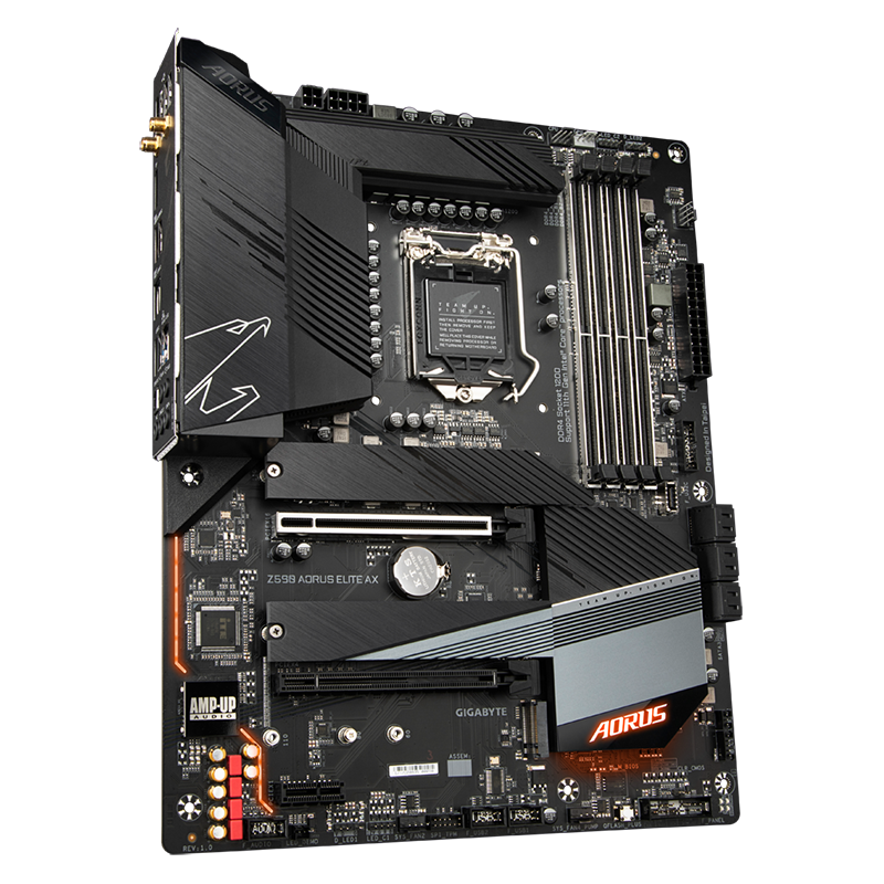 技嘉小雕 Z590 AORUS ELITE AX主板+英特尔 i7-11700K CPU 板U套装