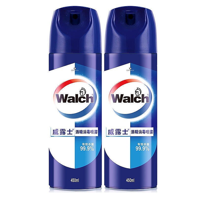 威露士消毒喷雾杀菌消毒家具玩具酒精消毒清洁喷洒 450ml 2瓶装高清大图