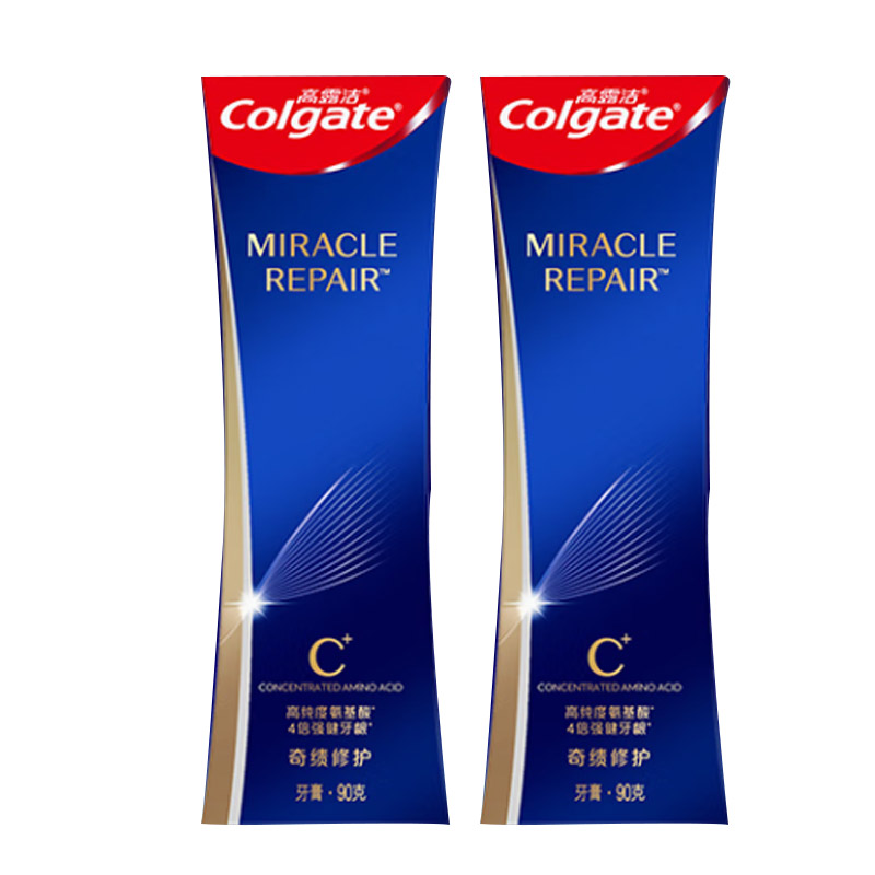 高露洁(Colgate) 氨基酸精华护龈牙膏 桂花乌龙 90g*2