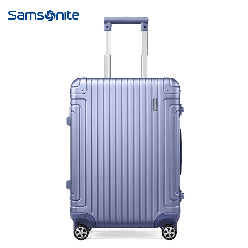 新秀丽(samsonite)铝镁合金箱万向飞机轮拉链箱其他男女旅行拉杆箱登机箱20/23寸DB3