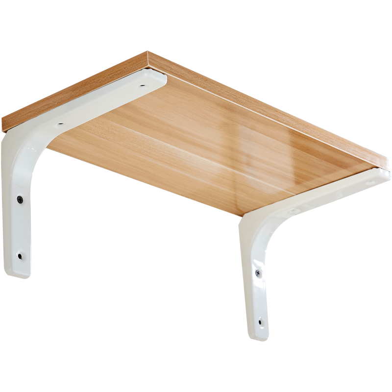 墙上墙壁三角置物架墙面托隔层木板一字固定机顶盒承重支撑挂架子