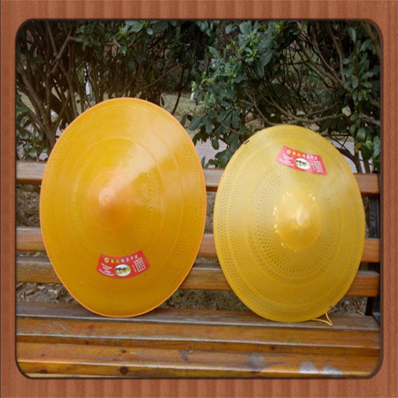 塑料斗笠 50# 塑料斗笠户外遮阳挡雨密封帽子钓鱼垂钓防晒防风上山下田防紫外线