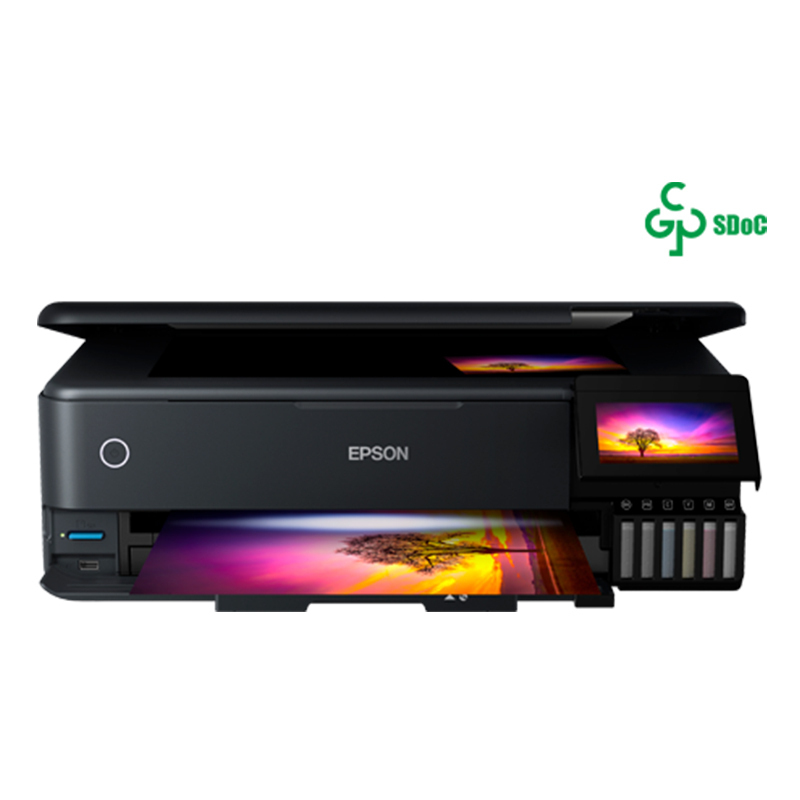 爱普生(EPSON)L8188 A3+6色彩色喷墨连供高端墨仓式照片打印机打印复印扫描三合一一体机无线WIFI打印专业照片文档相馆图片打印机替代L1800 套餐二