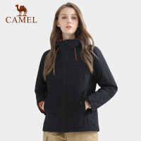 CAMEL骆驼珠穆朗玛系列夹棉冲锋衣男女2020新款户外拼色防水外套防寒服