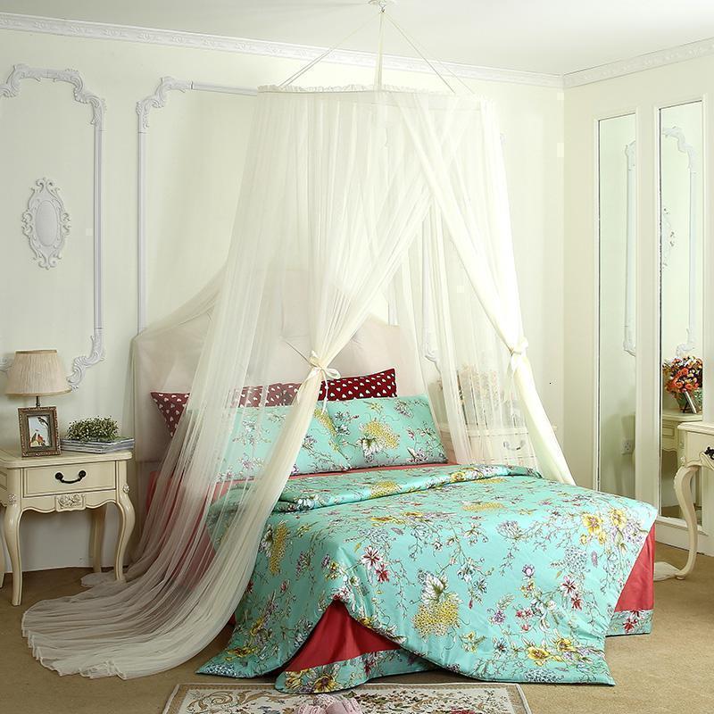 美帮汇1.8 2米2.5米母子床上下床双层床大圆床圆顶吊顶蚊帐 夜寐