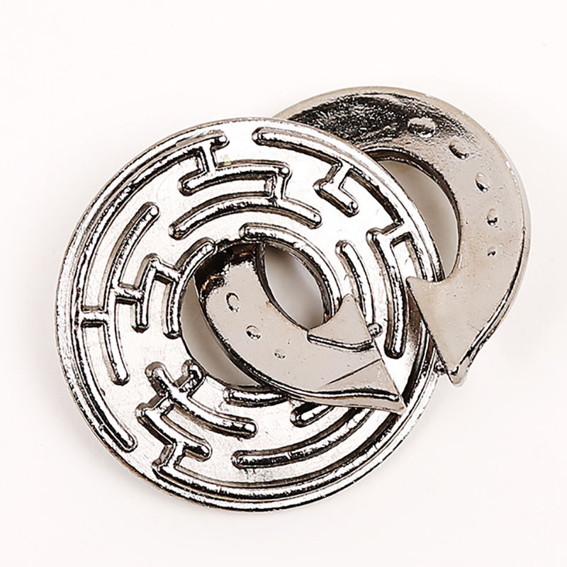 铁铜合金解扣九连环解环智力锁鲁班扣烧脑锁孔明锁成人迷宫锁