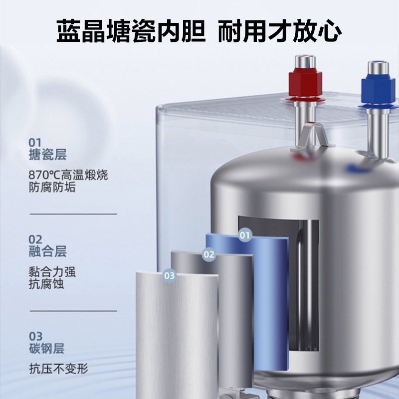 华帝(vatti) DJF6.8-DJ6 1650瓦大功率 蓝晶搪瓷内胆 6重安防 一级能效高清大图