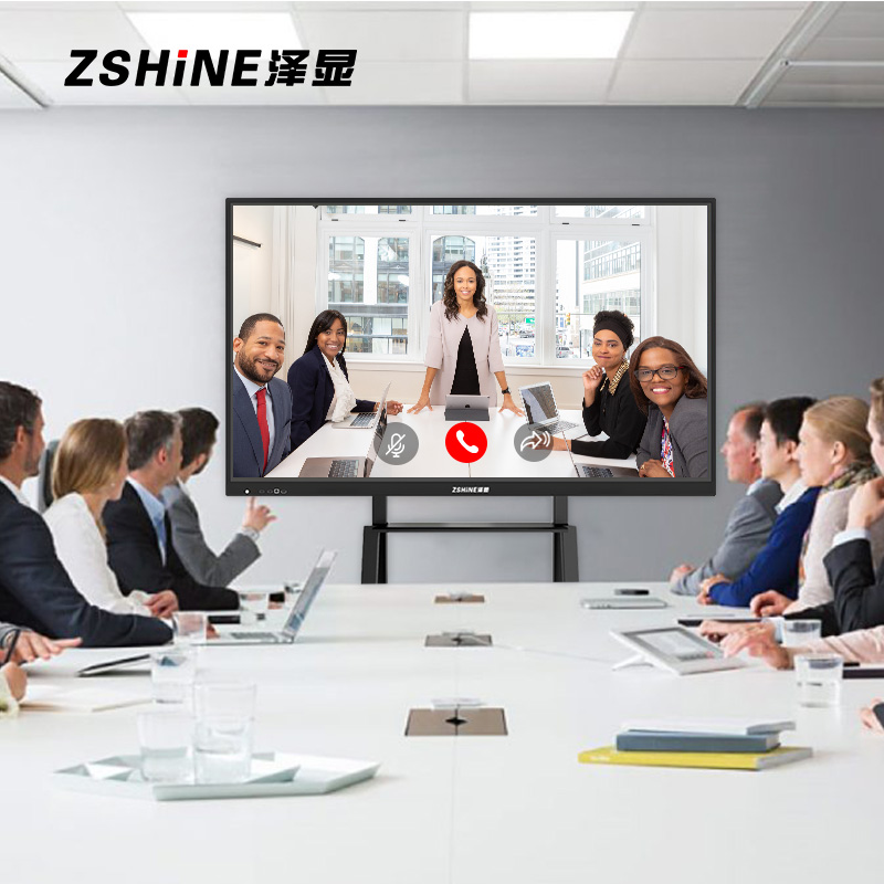 泽显65英寸安卓版会议平板 4K超高清交互式电子白板 智能触摸一体机 智慧显示屏投屏大屏幕 ZX-CM650高清大图