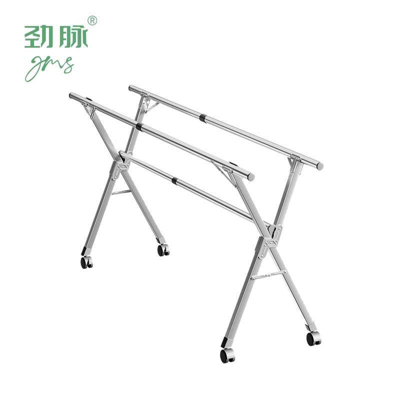 劲脉 折叠晾衣架 三杆方管1.6米加轮 个高清大图