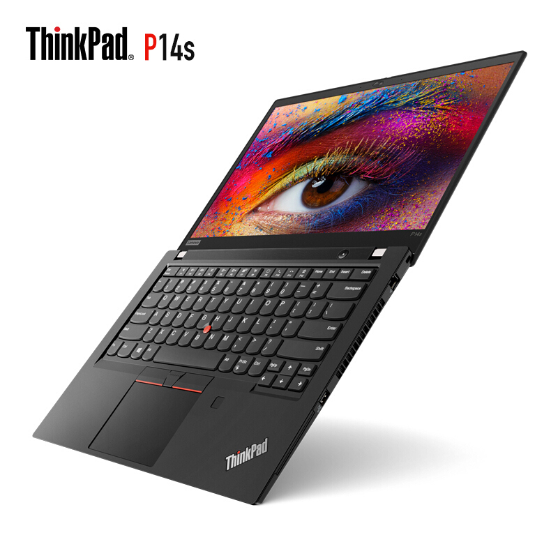 联想ThinkPad P14S (3ACD) 2020款 14英寸 高性能 轻薄本笔记本电脑 i7-10510U/16G/1TSSD/P520 2G独显/4K屏/背光键盘/指纹/黑