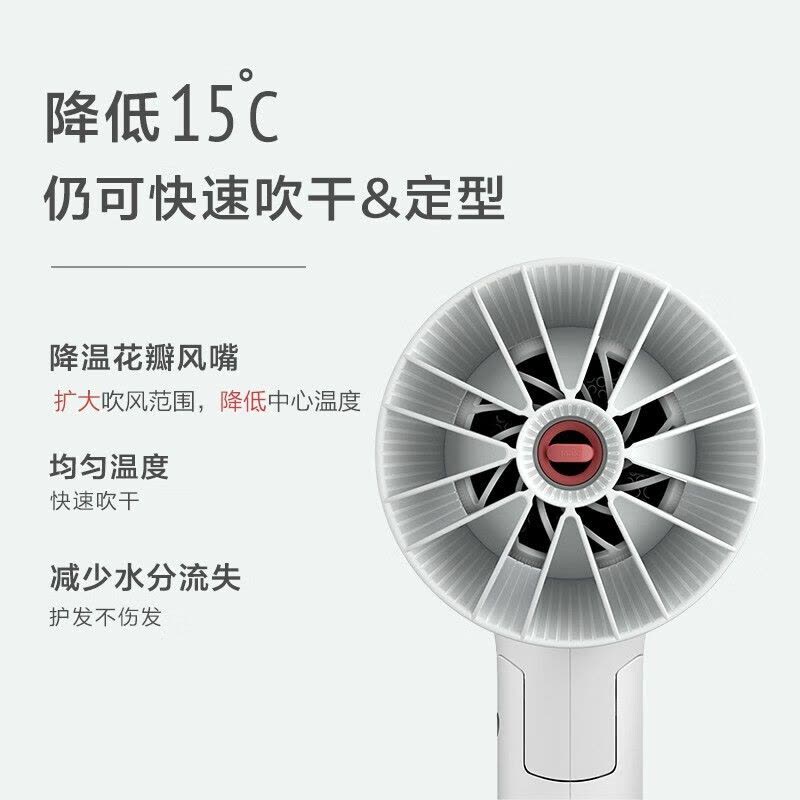 飞利浦(PHILIPS)吹风机元气小花筒家用大功率吹风筒可折叠恒温护发负离子吹风机 BHD378/05SN图片