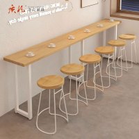 质凡简约高脚吧桌 定制吧桌W2700*400*1050