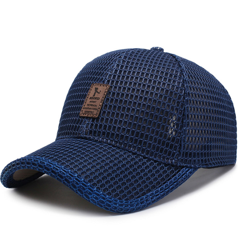 帽子男新品2019夏季户外棒球帽女士防晒遮阳帽网眼鸭舌帽透气太阳帽高清大图
