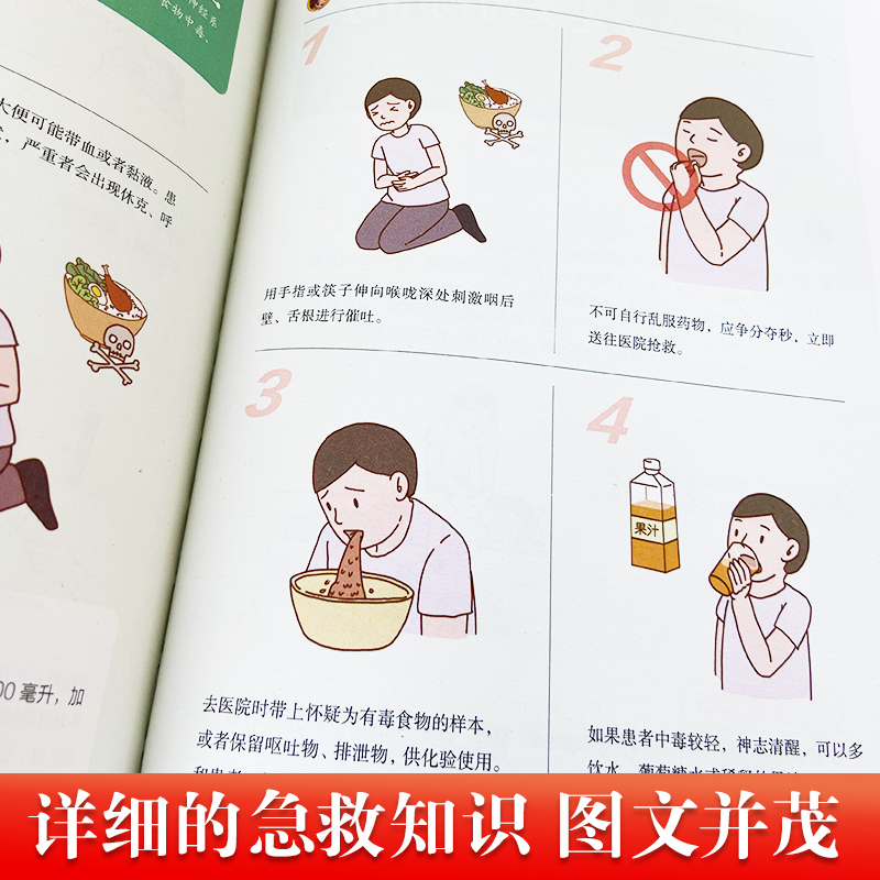 [正版]家庭急救书籍家庭急救手册科普家庭医生常见急救知识健康指导医学基本常识操作书生活安全护理学中暑休克溺水急症抢救方高清大图