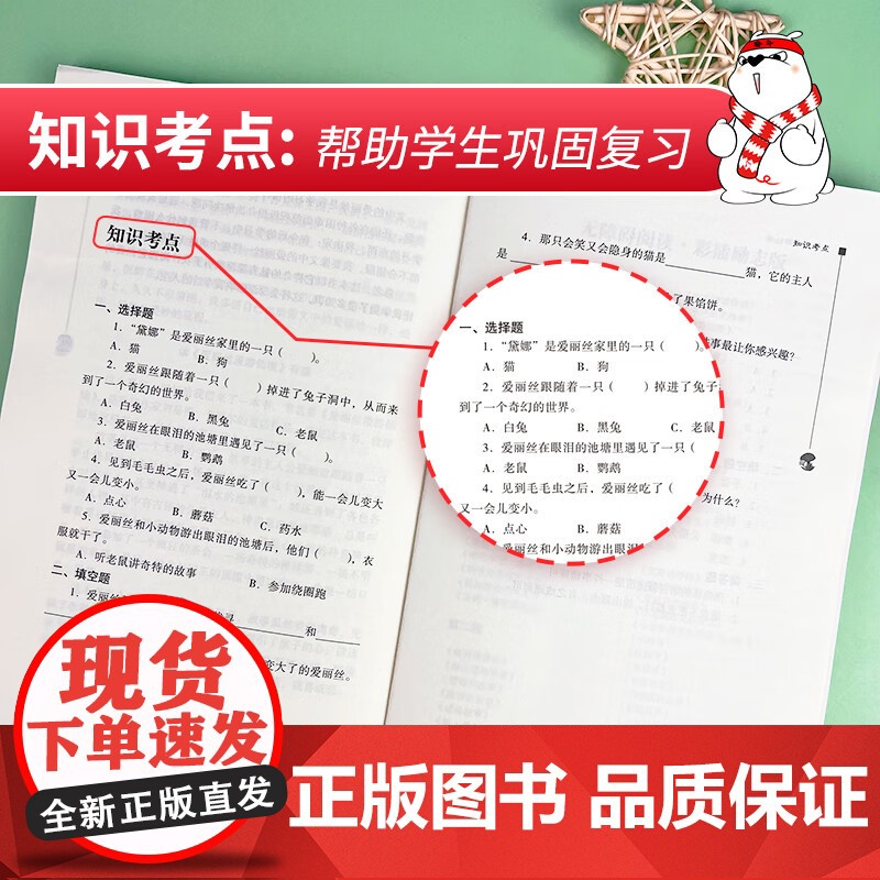 正版 智慧熊 爱丽丝漫游仙境 中小学生阅读指导丛书 彩插励志版无障碍阅读 中小学生阅读经典名著课外教辅书 南方出版社高清大图