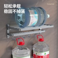东鹏卫浴免打孔浴室置物架毛巾架浴室挂件卫生间三角置物架太空铝五金挂件套装厕纸盒