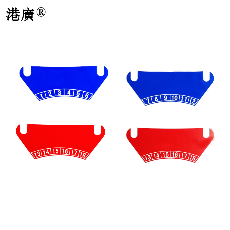 港广 弯六柱铭牌(30×150mm 双色板)