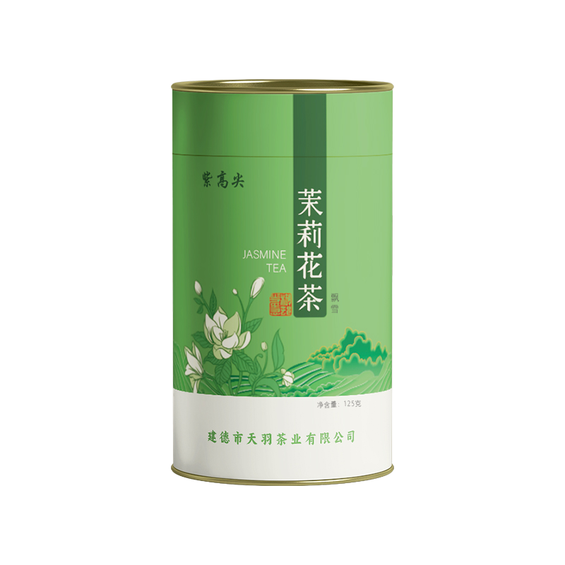 紫高尖茉莉飘雪125g罐高清大图