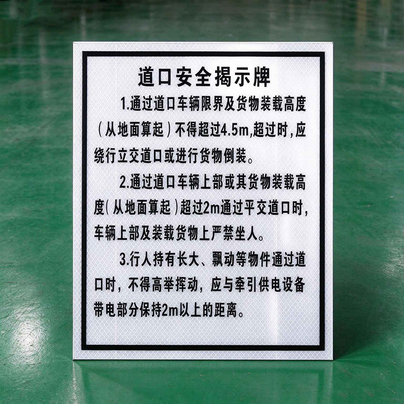 HENUO 道口揭示牌 600*800mm 个高清大图