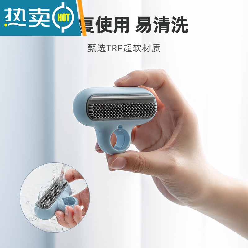 敬平擦玻璃器家用卫生间硅胶擦镜子专用清洁工具清洗刷擦窗户刮水器 [清洁2件套]镜子擦黄色+玻璃刮高清大图