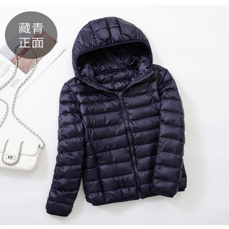 统狮防风连帽羽绒服C56 件 藏青色 M