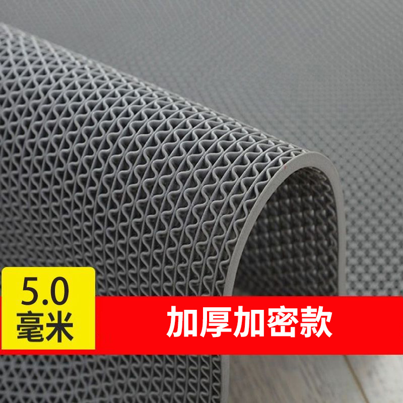 易企采 0.9米宽*20米长 PVC塑料镂空防滑地垫车间地板脚垫 单位:卷高清大图