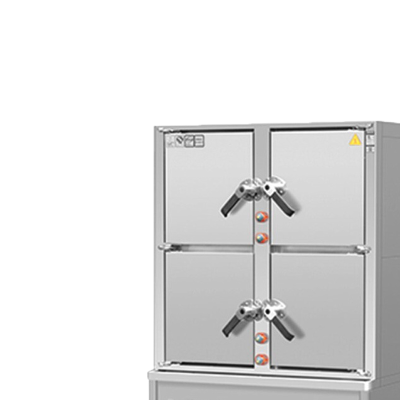 乐创( lecon) 商用海鲜蒸柜 食堂酒店四门鼓风型蒸柜 上下二层工程款 LC-J-SM4A1高清大图