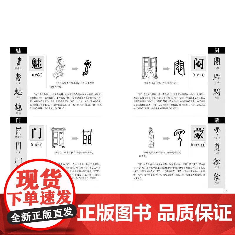 图解说文解字 画说汉字1000个汉字的故事 许慎著 图说展示汉字演变过程语言文字国学书籍 一眼就能看懂汉字的本来意义高清大图