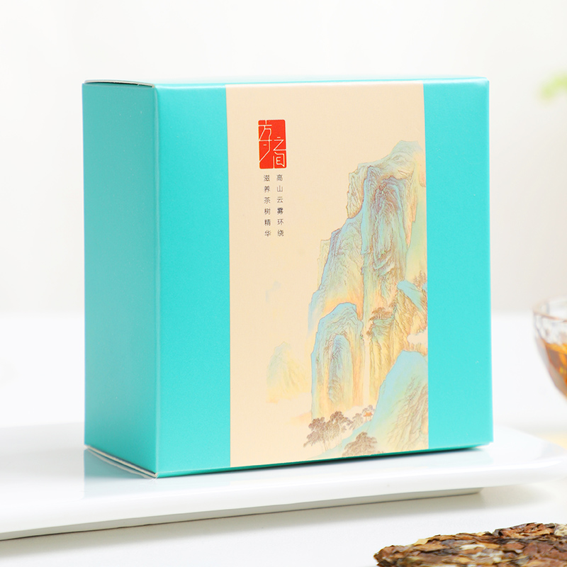 福鼎白茶小方片十年陈年方便携老白茶叶寿眉枣香饼干茶48片礼盒装高清大图