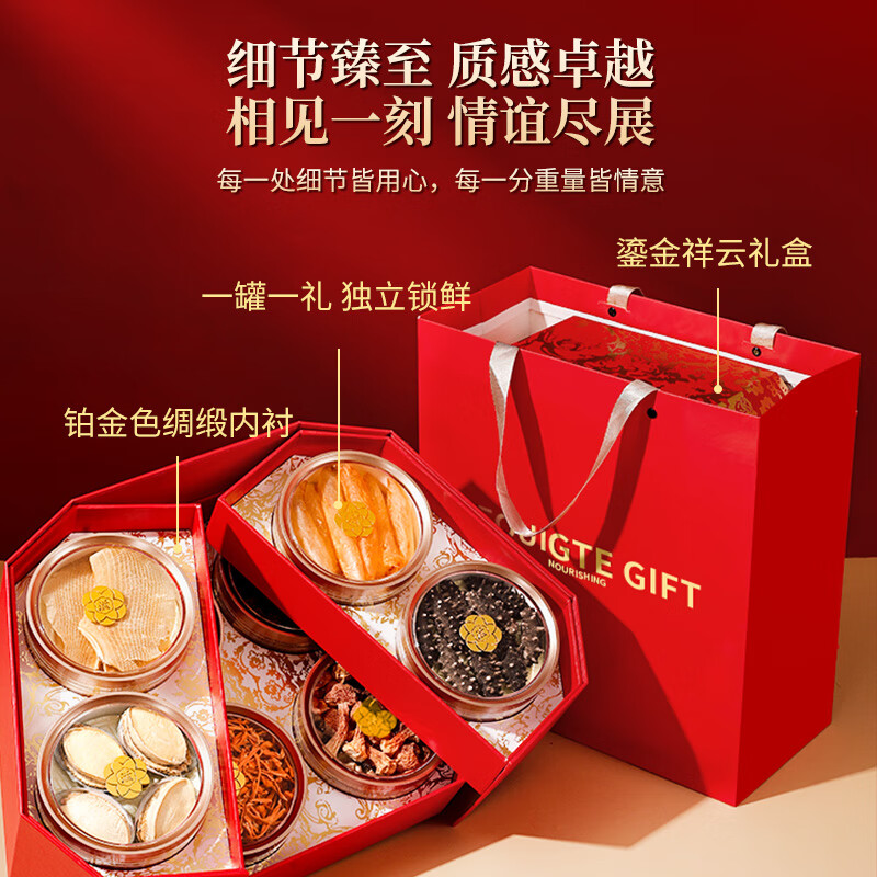 福东海万紫千红海味山野八宝盒-A263克/盒高清大图