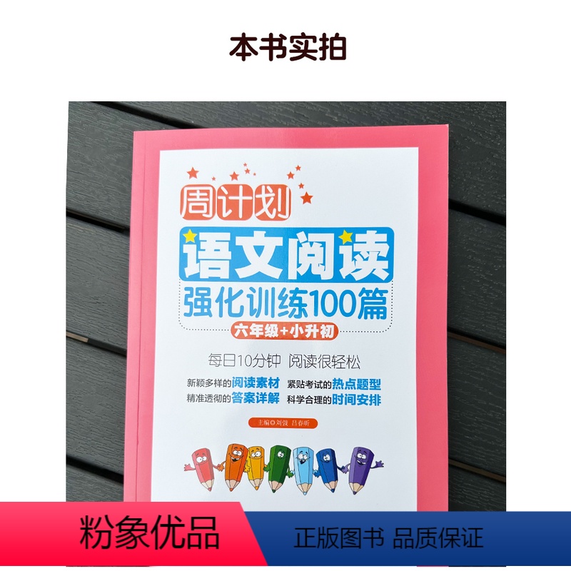 语文 【正版】语文阅读强化训练100篇 六年级 周计划6年级小升初