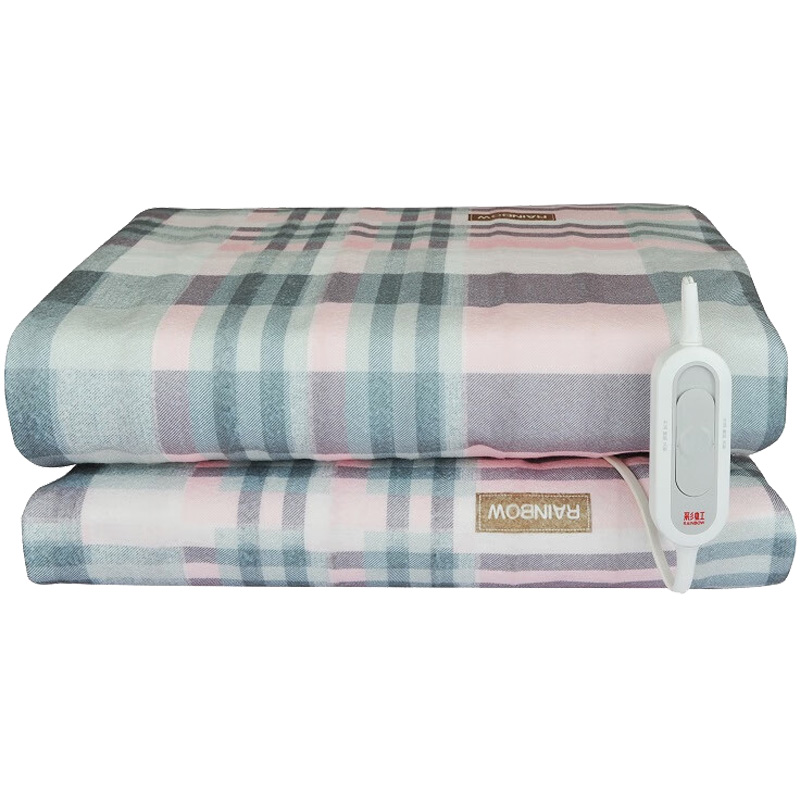 彩虹电热毯2*1.8m双人特大宽幅印花1312(颜色随机)