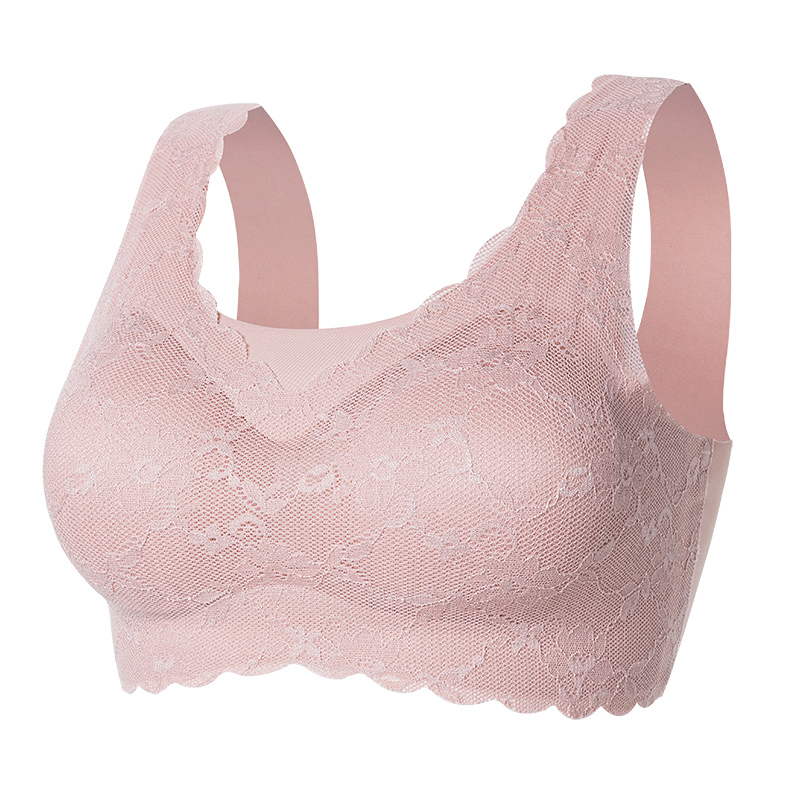 suntek大码文胸背心式薄款全罩杯冰丝内衣女200斤胖mm收副乳运动乳罩
