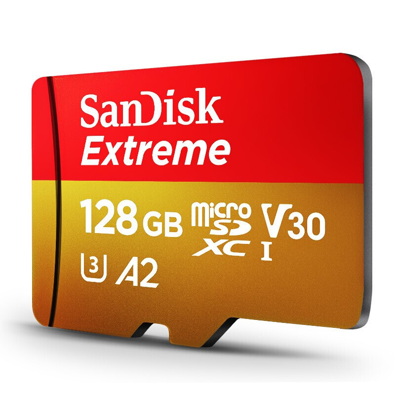 GOPRO &闪迪内存卡micro SD卡 官方推荐支持5k视频拍摄TF至尊存储卡 128GB TF 至尊内存卡
