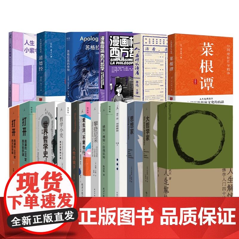 人生哲学书籍任选 人生解忧 佛学入门四十讲 用佛学智慧回应现代人的心灵困境 大哲学家思想家 存在与时间读本打开西方哲学高清大图