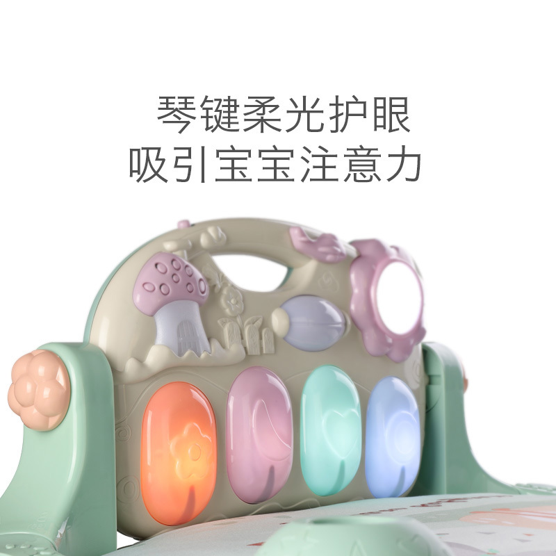 babycare婴儿健身架器脚踏钢琴0-3-6月1岁新生儿宝宝益智音乐玩具 奥尼克狮子 5096
