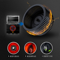 欧琳/oulin集成灶一体灶双层消毒保洁柜自动清洗家用环保灶侧吸下排式HC2X 液化气