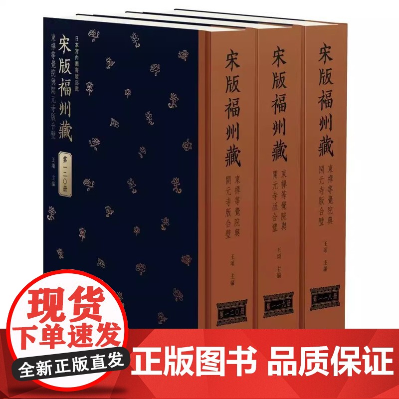 宋版福州藏·东禅等觉禅院与开元寺版合璧 (全120册) 王颂 中国书店 9787514936421高清大图