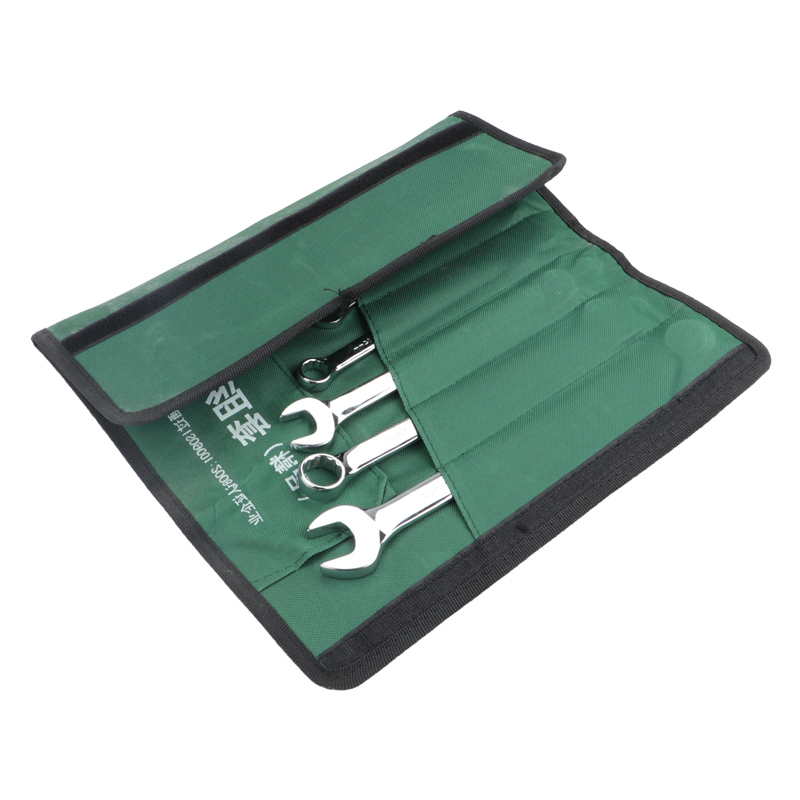 长鹿 碳钢镜面两用扳手组套 12PCS 套高清大图