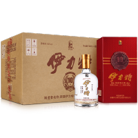 【主打款】52度伊力特十年珍藏500ml*6瓶整箱装浓香型高度白酒 配手提袋 新疆伊犁特产