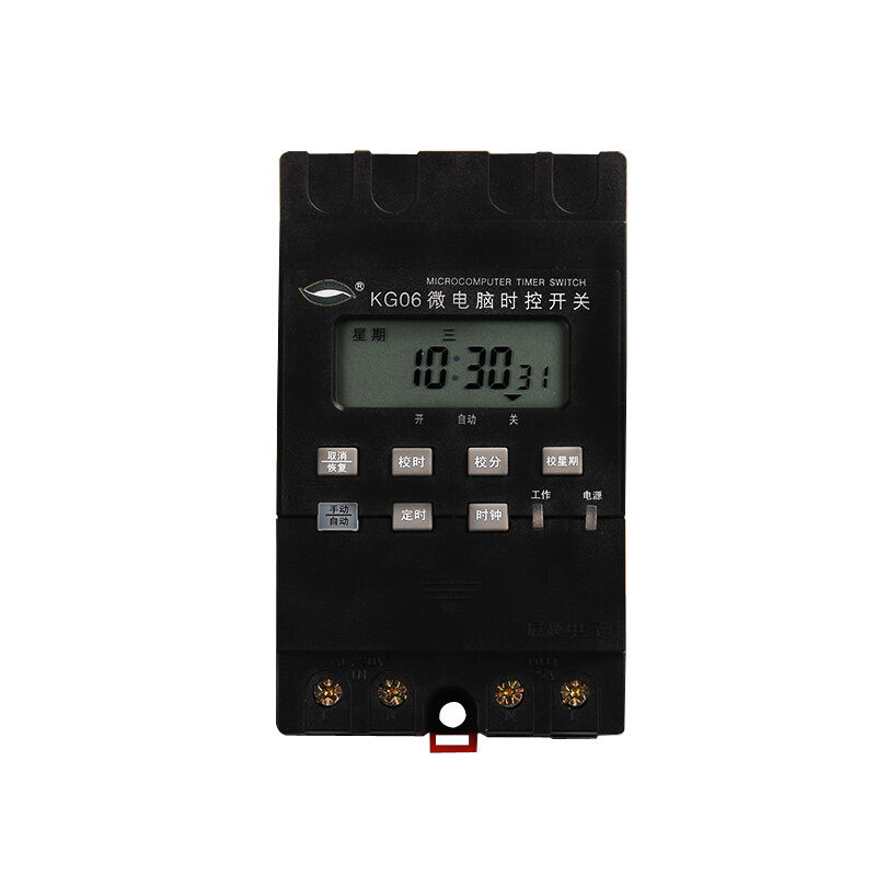展越 电子 KG06 路灯广告牌微电脑时控定时开关 黑色