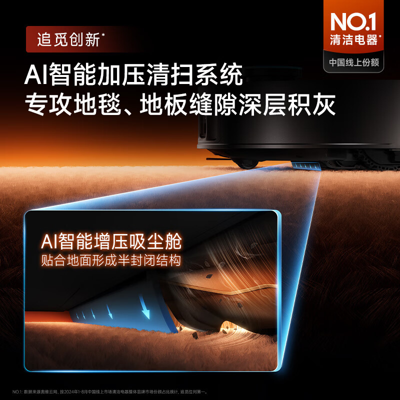 追觅(DREAME) 智能扫拖一体机器人 X50 Pro( 增强系列) 水箱版高清大图