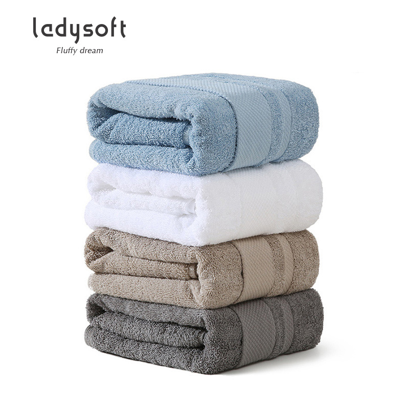 ladysoft御棉堂 全棉16S断档纯色浴巾70*140cm成人纯棉酒店风毛巾