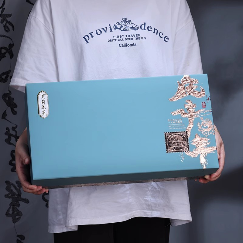茉莉花茶2025新茶飘雪浓香型茶叶花草茶绿茶高山高档礼盒装送礼