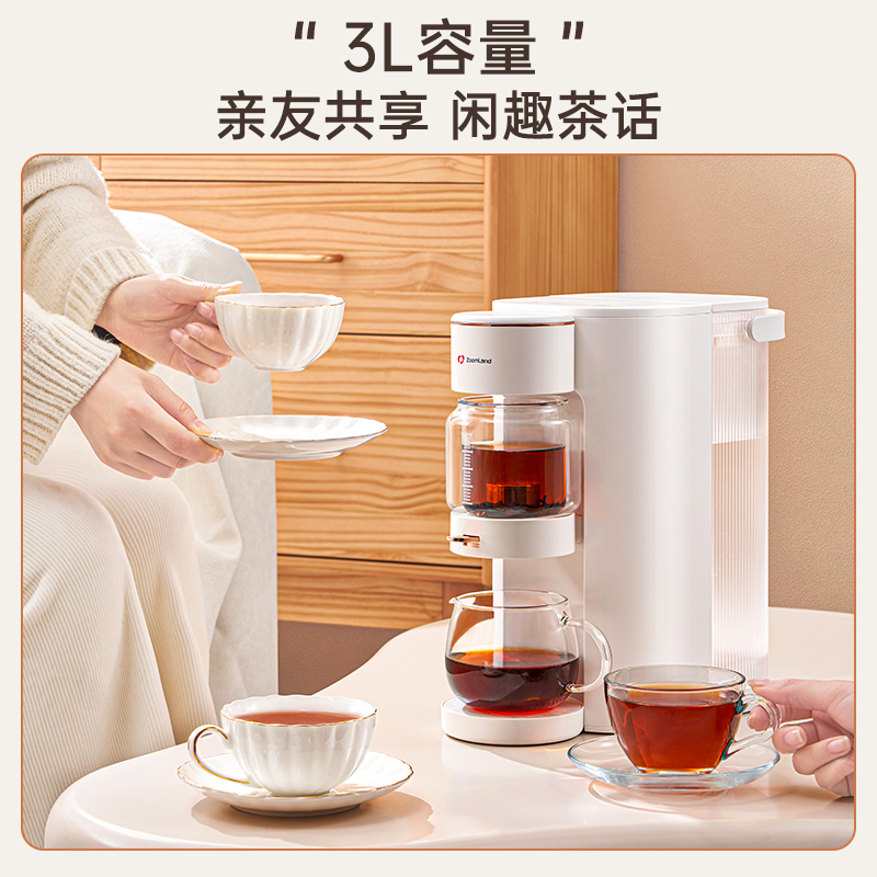美国卓朗即热式煮茶器办公室养生壶茶饮机多功能泡茶机家用烧水壶ZL-TD01高清大图