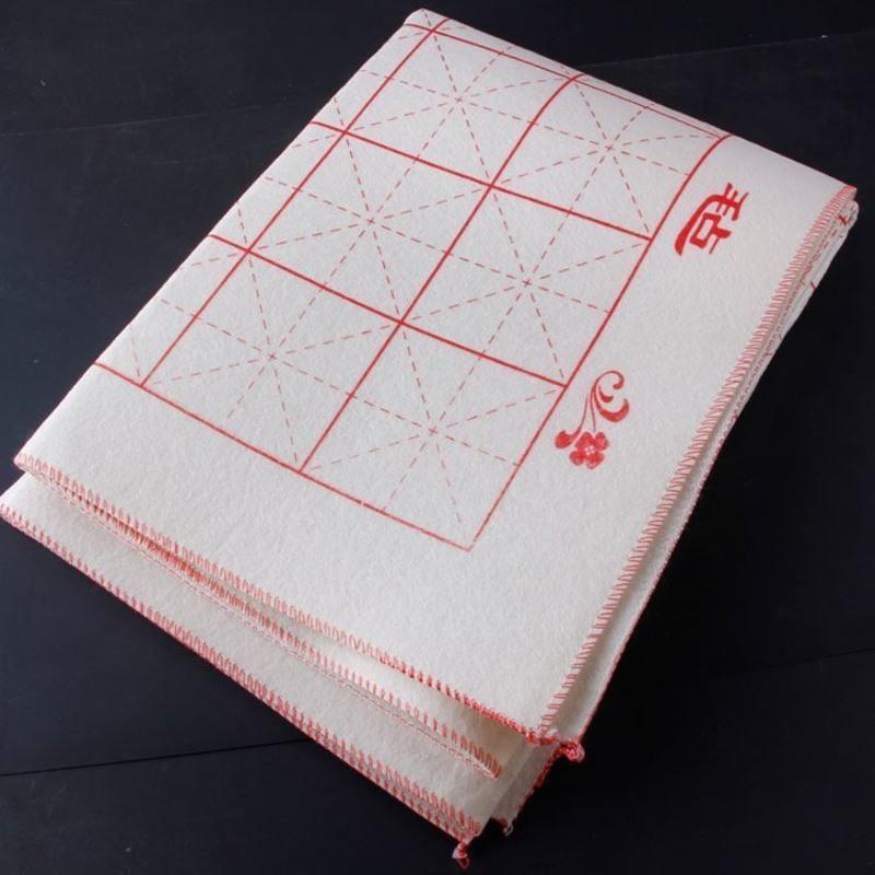 大号80120厘米米字格毛毡书画毛毡书法毛毡学生书写毛笔毡布50503张米