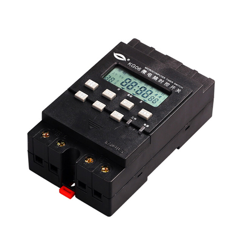 展越 电子 KG06 路灯广告牌微电脑时控定时开关 黑色